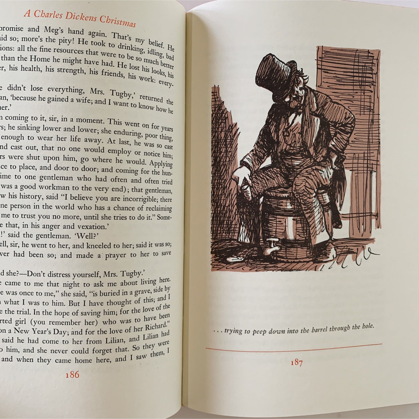 A Charles Dickens Christmas, 1976, Illustrated Hardcover