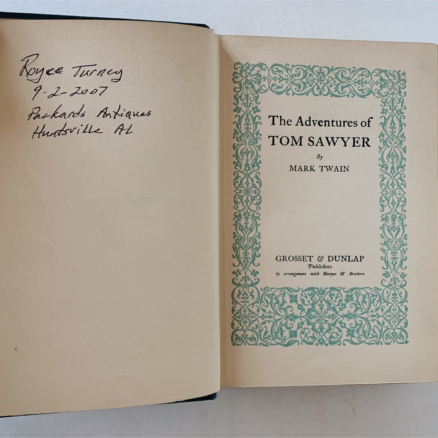 The Adventures of Tom Sawyer, Mark Twain, 1920 Hardcover