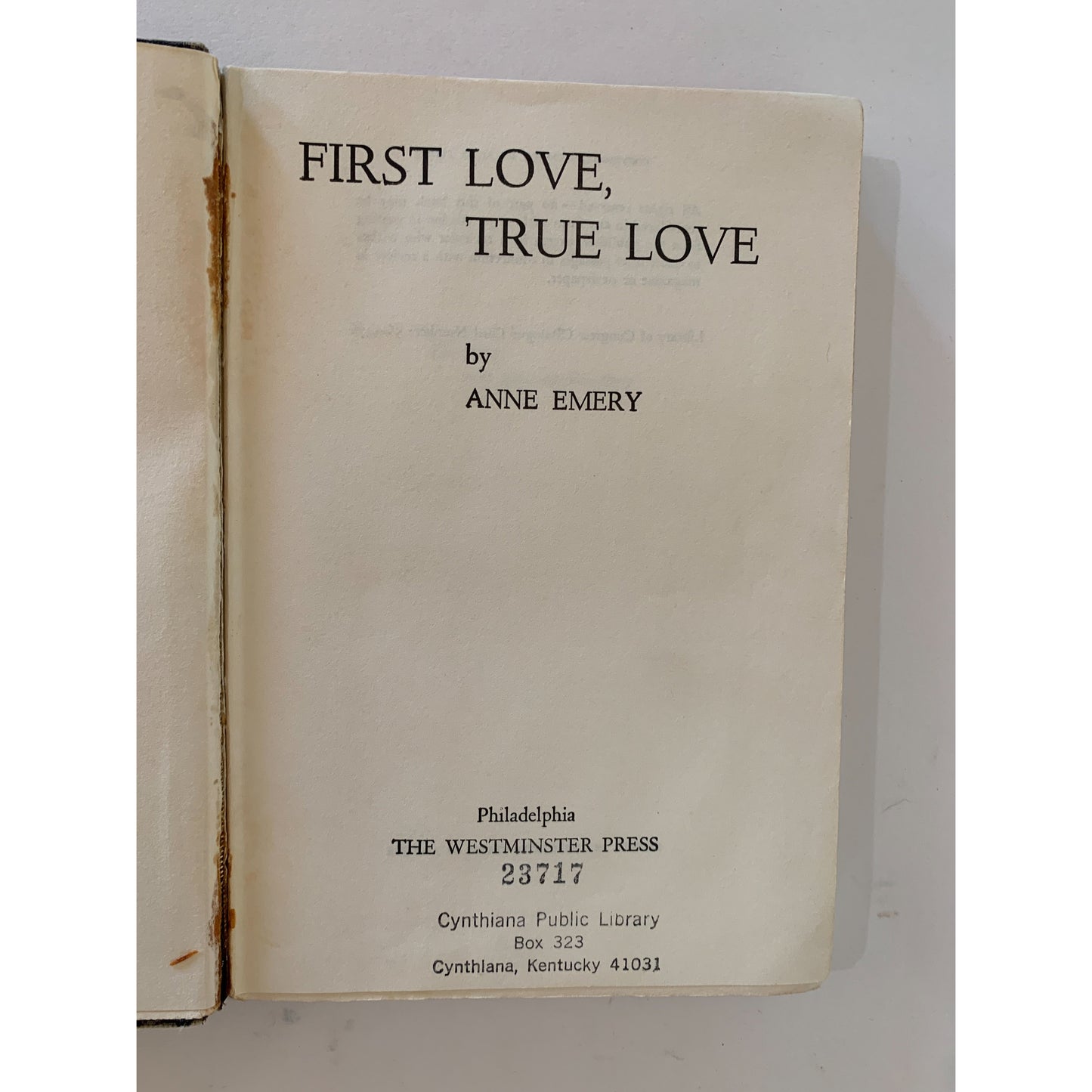 First Love, True Love and First Love, Farewell, Mid Century YA Fiction