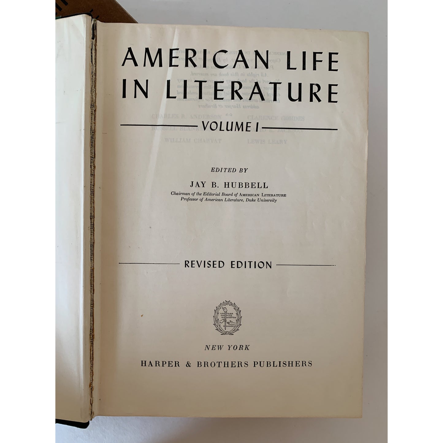 American Life in Literature, 2-Volume Set, 1949, School English Textbooks