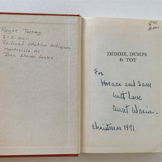 Diddie, Dumps and Tot or Plantation Child-Life, Louise-Clarke Pyrnelle, 1963, Hardcover