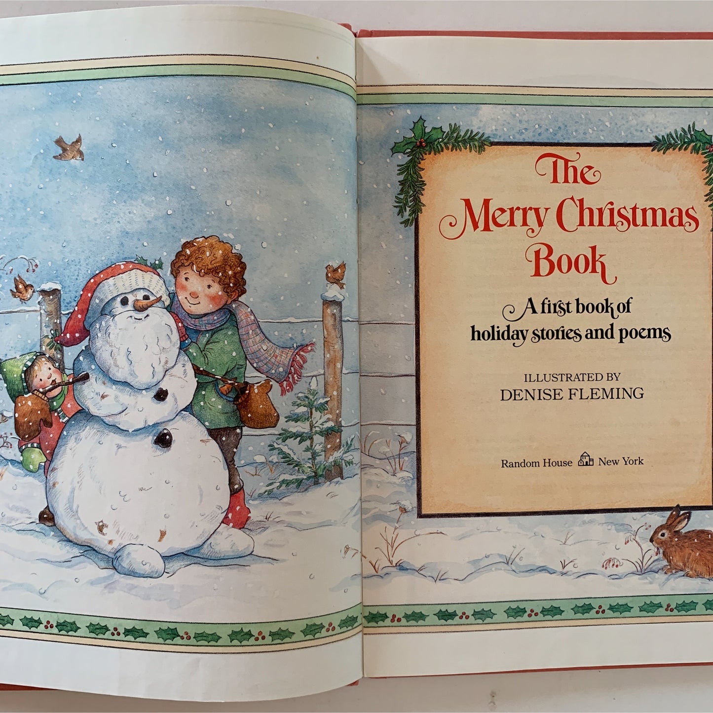 The Merry Christmas Book, A First Book of Holiday Stories, Vintage Hardcover 1972
