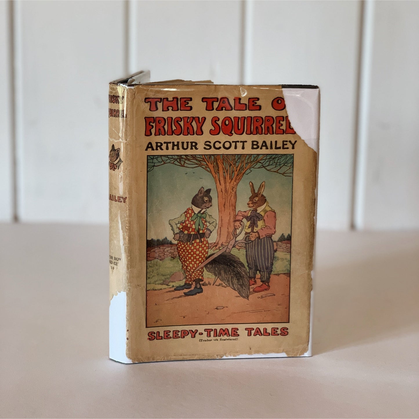 The Tale of Frisky Squirrel, Arthur Scott Bailey, 1915, Hardcover Illustrated Children's Book