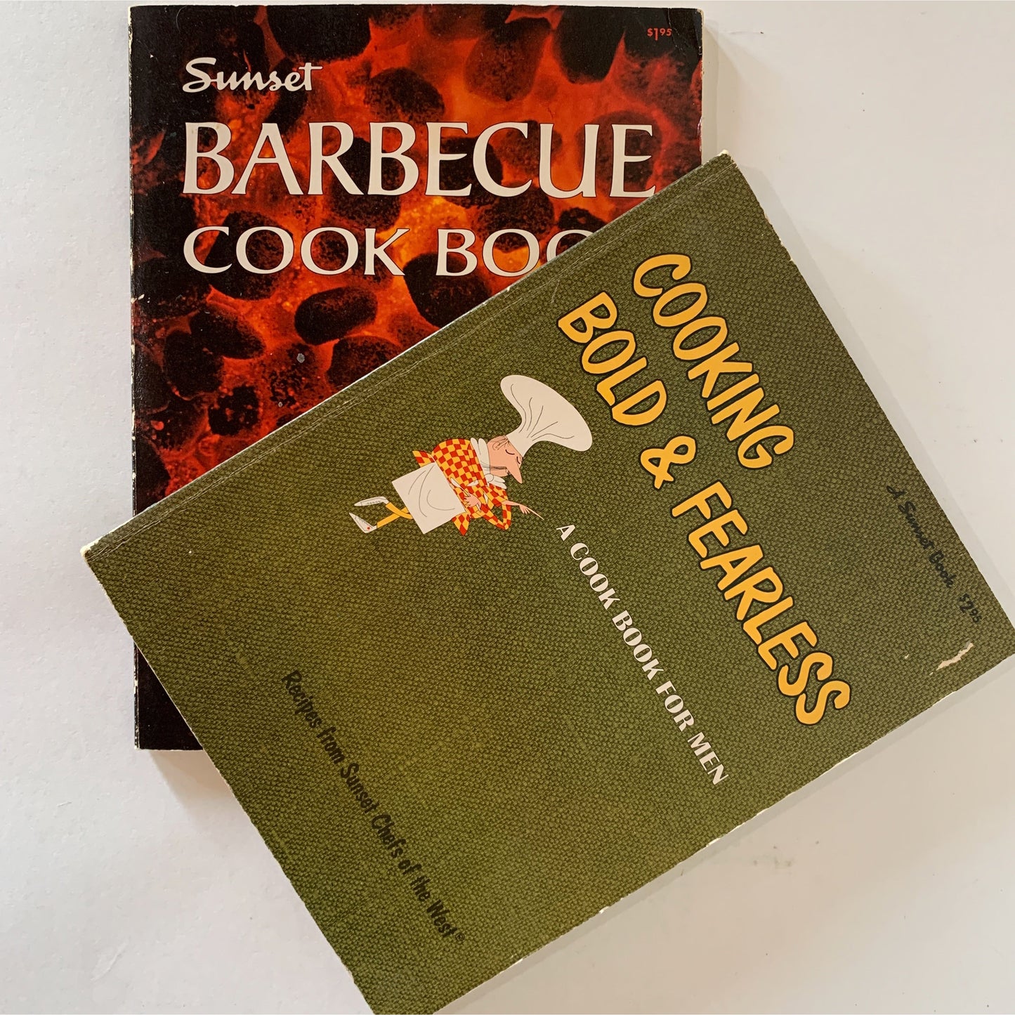 Sunset Magazine Cook Books for Men, Vintage Paperback Books