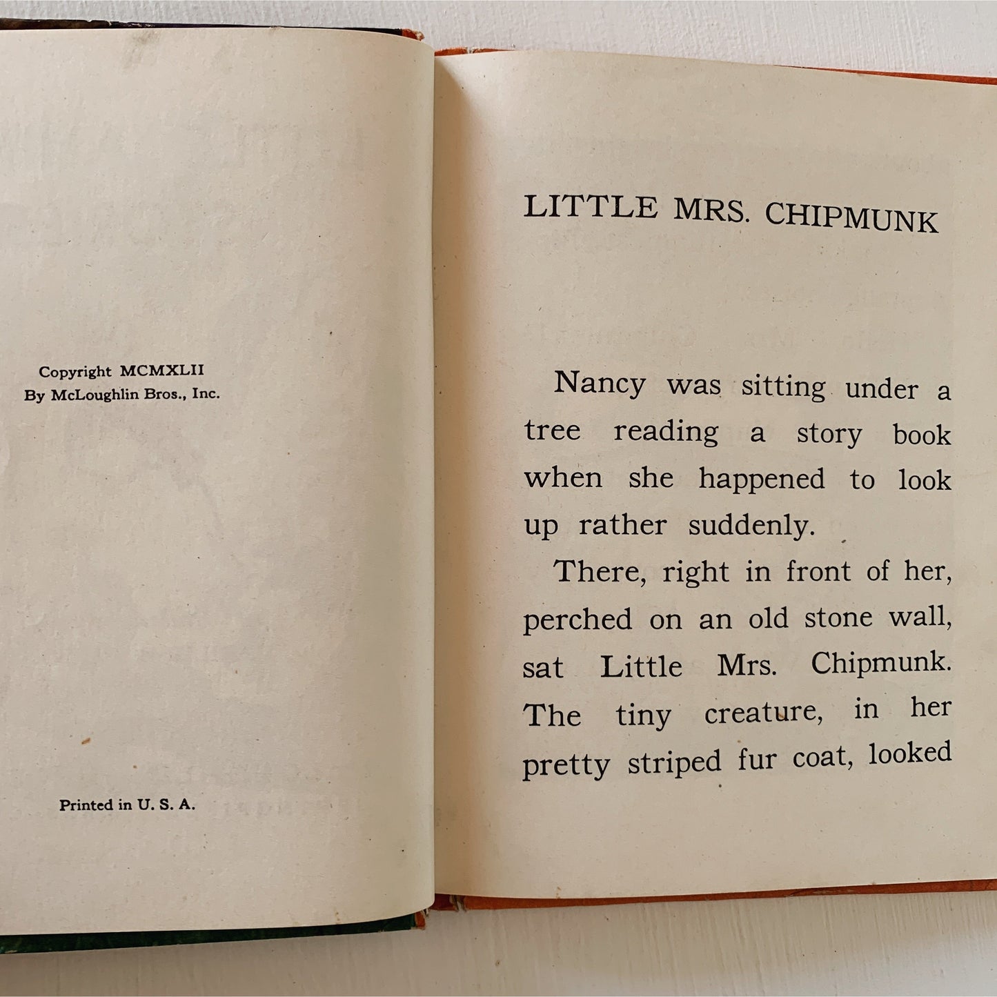 Little Animal Stories, The Little Color Classics, Hardcover, 1942