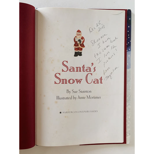 Santa's Snow Cat, 2001 Children's Book