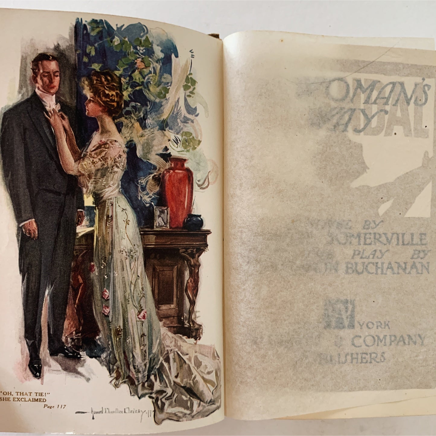 A Woman's Way, Antique Romantic Fiction, 1909 Hardcover