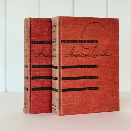 A College Book of American Literature, 2-Volume Set, 1939