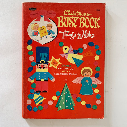 Christmas Busy Book: Whitman Things to Make, 1959