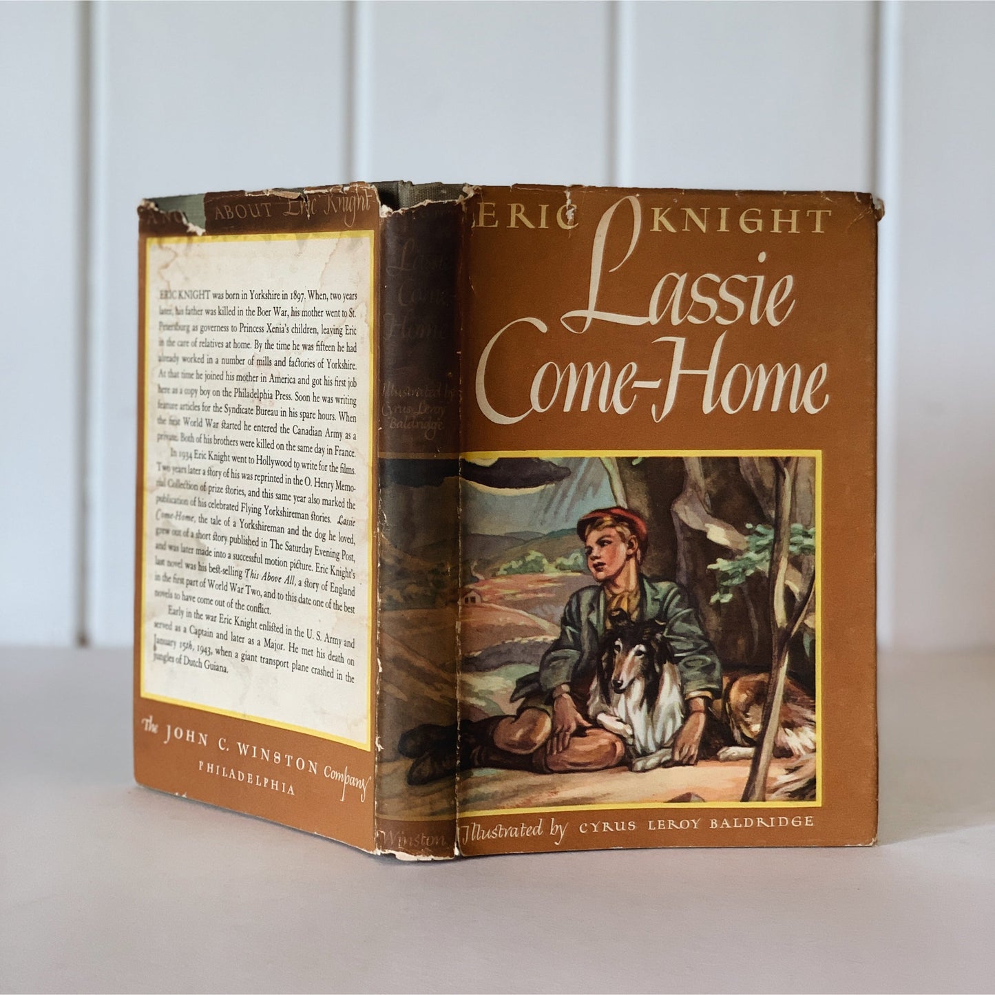 Lassie Come Home, Eric Knight, 1940, People's Book Club Edition, Hardcover DJ