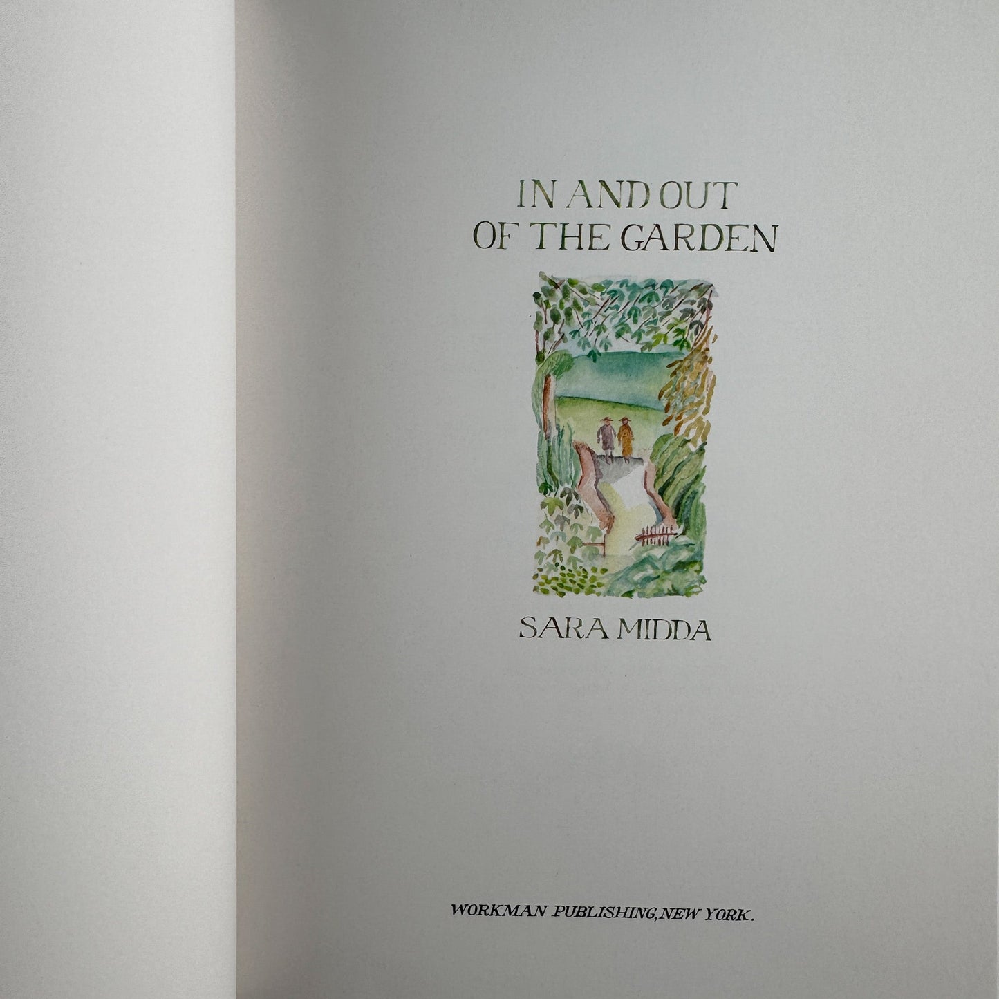 In and Out of the Garden, 1984, Sara Midda, Illustrated Art Book, Paperback - Pretty Old Books