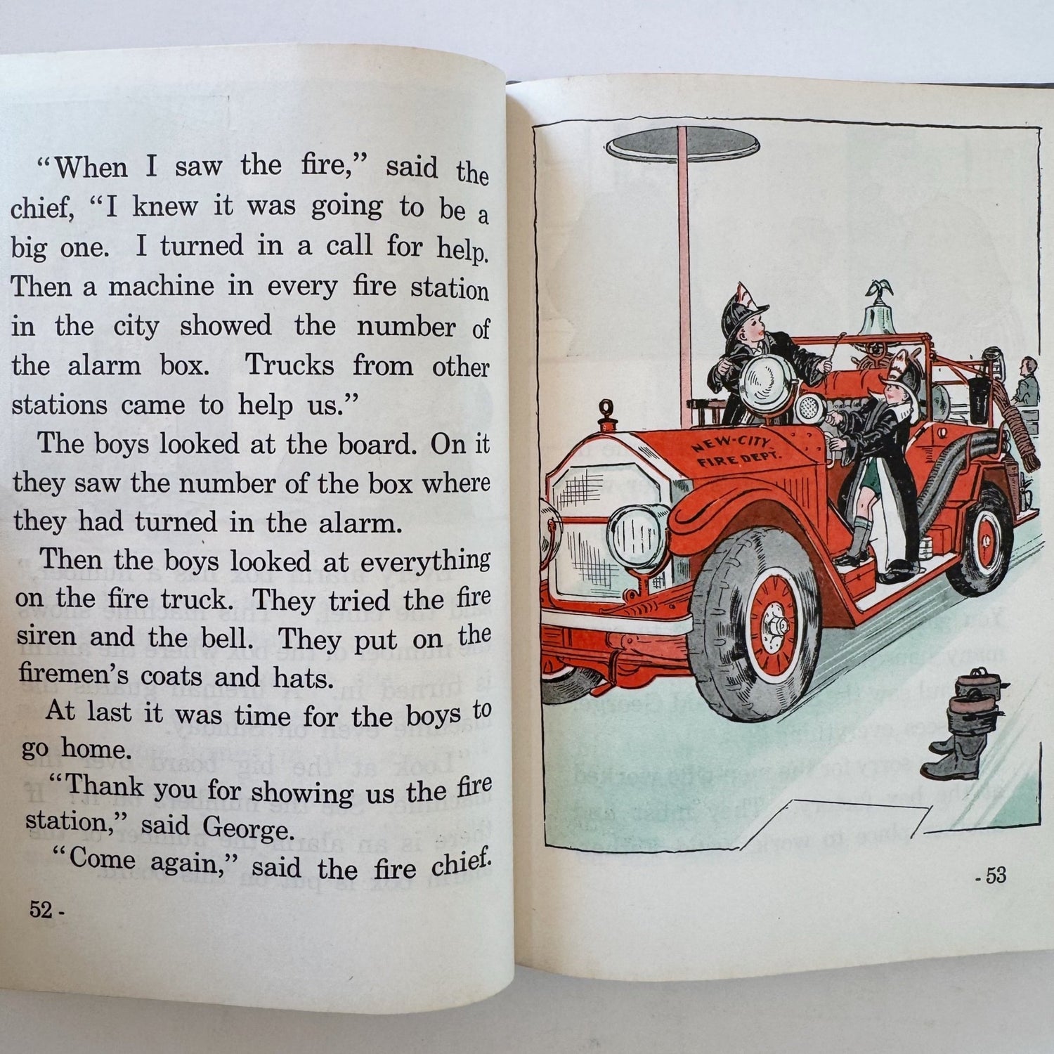In Town and Country, Vintage Road to Safety School Book, 1938 - Pretty Old Books