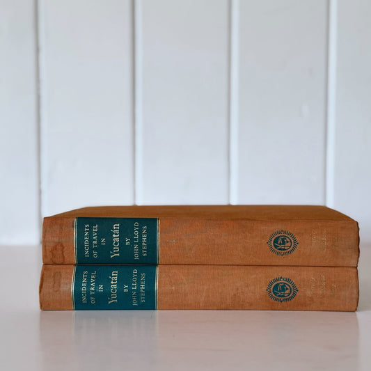 Incidents of Travel in Yucatan, John L. Stevens, 1962 Two - Volume Set, Hardcover - Pretty Old Books