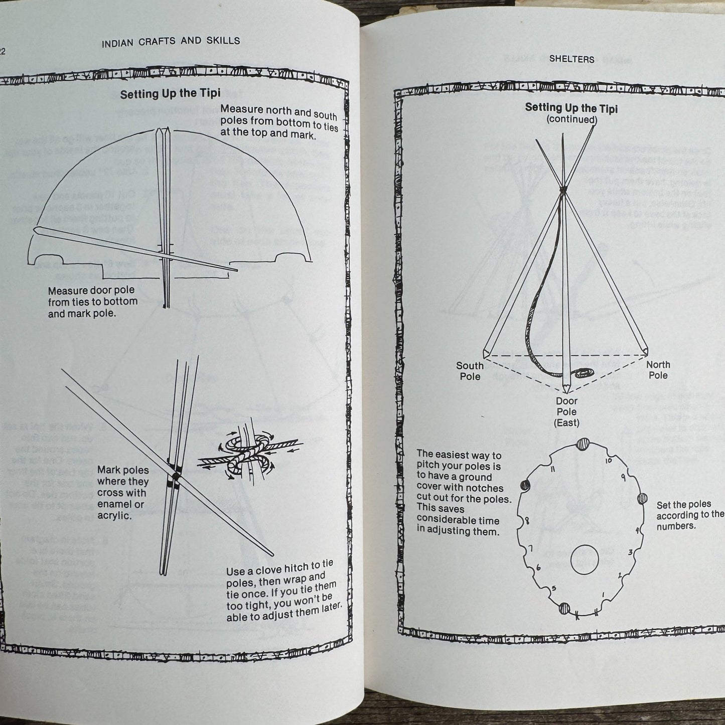 Indian Crafts and Skills, David R. Montgomery, 1985, Illustrated Hardcover - Pretty Old Books