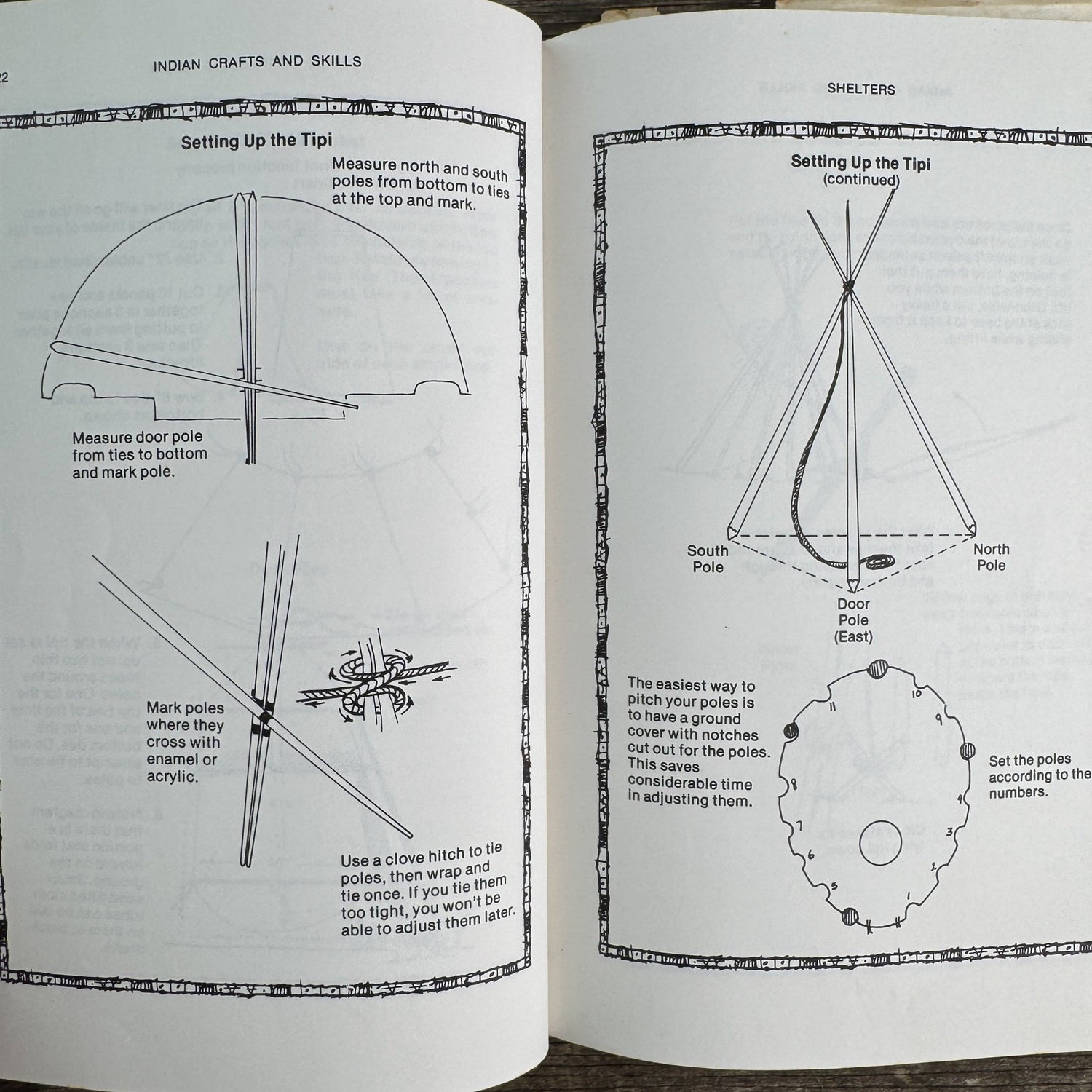 Indian Crafts and Skills, David R. Montgomery, 1985, Illustrated Hardcover - Pretty Old Books