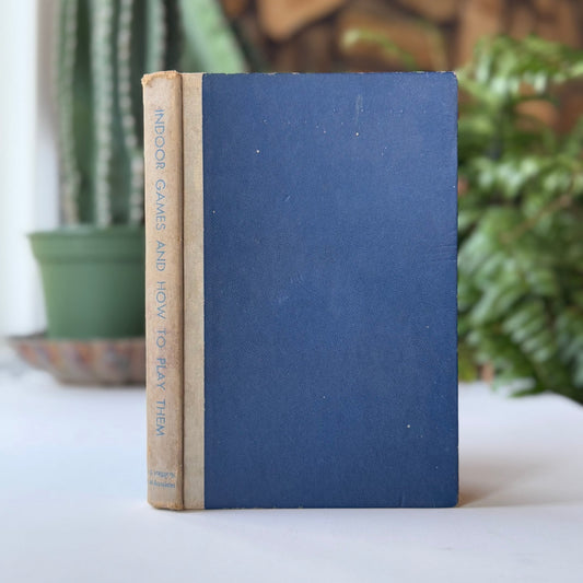 Indoor Games and How To Play Them, Cards, Kids, Number and Word Games, 1954 - Pretty Old Books