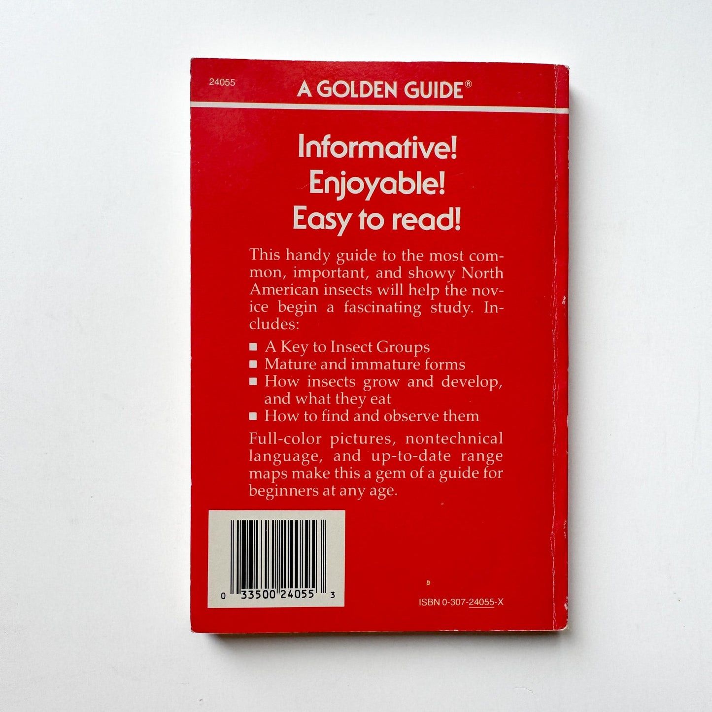 Insects A Golden Guide Paperback, Vintage 1987 - Pretty Old Books