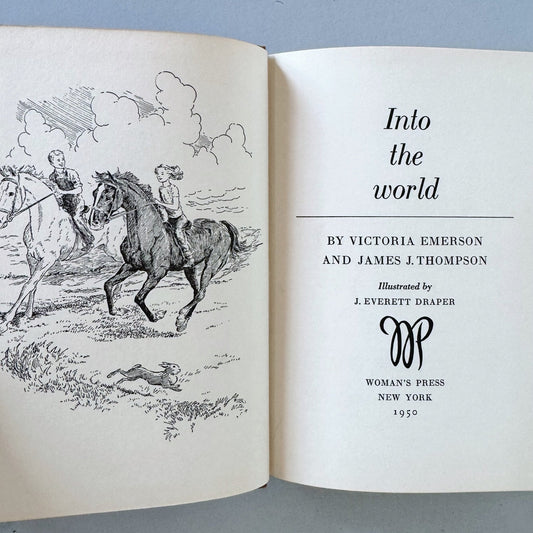 Into the World, Mid - Century Birds and Bees Fiction for Kids, 1950, Emerson and Thompson - Pretty Old Books