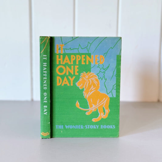 It Happened One Day, Vintage Mid - Century 1938 School Book - Pretty Old Books