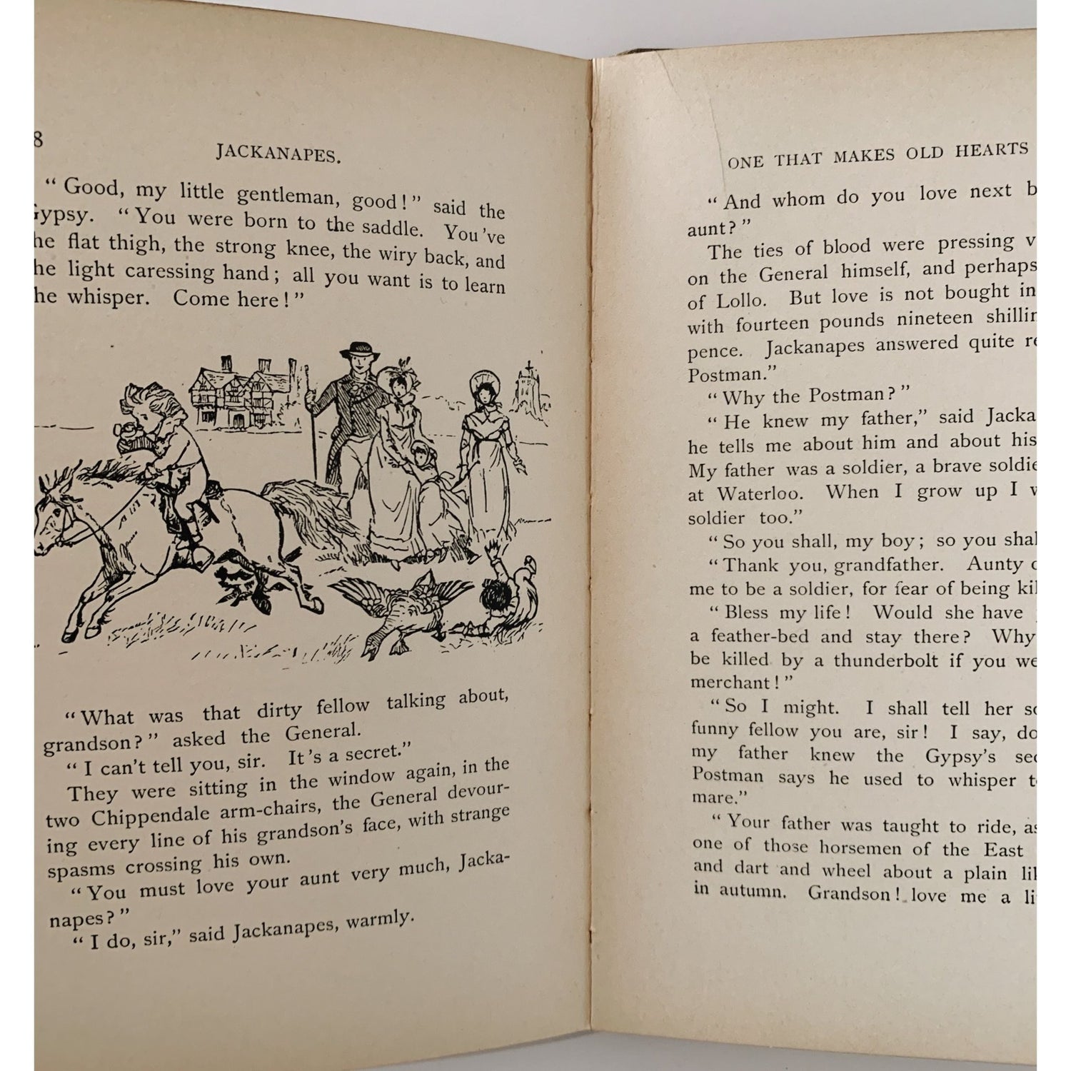 Jackanapes, Juliana Horatia Ewing, Rare, Randolph Caldecott, 1899, Hardcover - Pretty Old Books