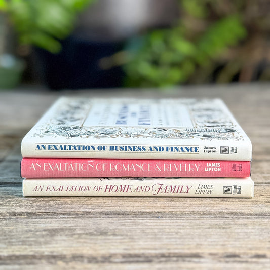 James Lipton Set of Three Small Joke Gift Books, 1993-1994 - Pretty Old Books