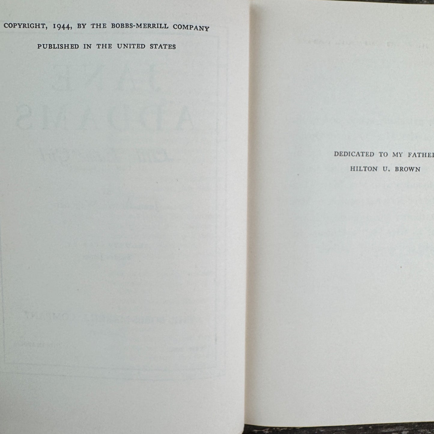 Jane Addams: Little Lame Girl, Childhood of Famous Americans, 1944, Hardcover - Pretty Old Books