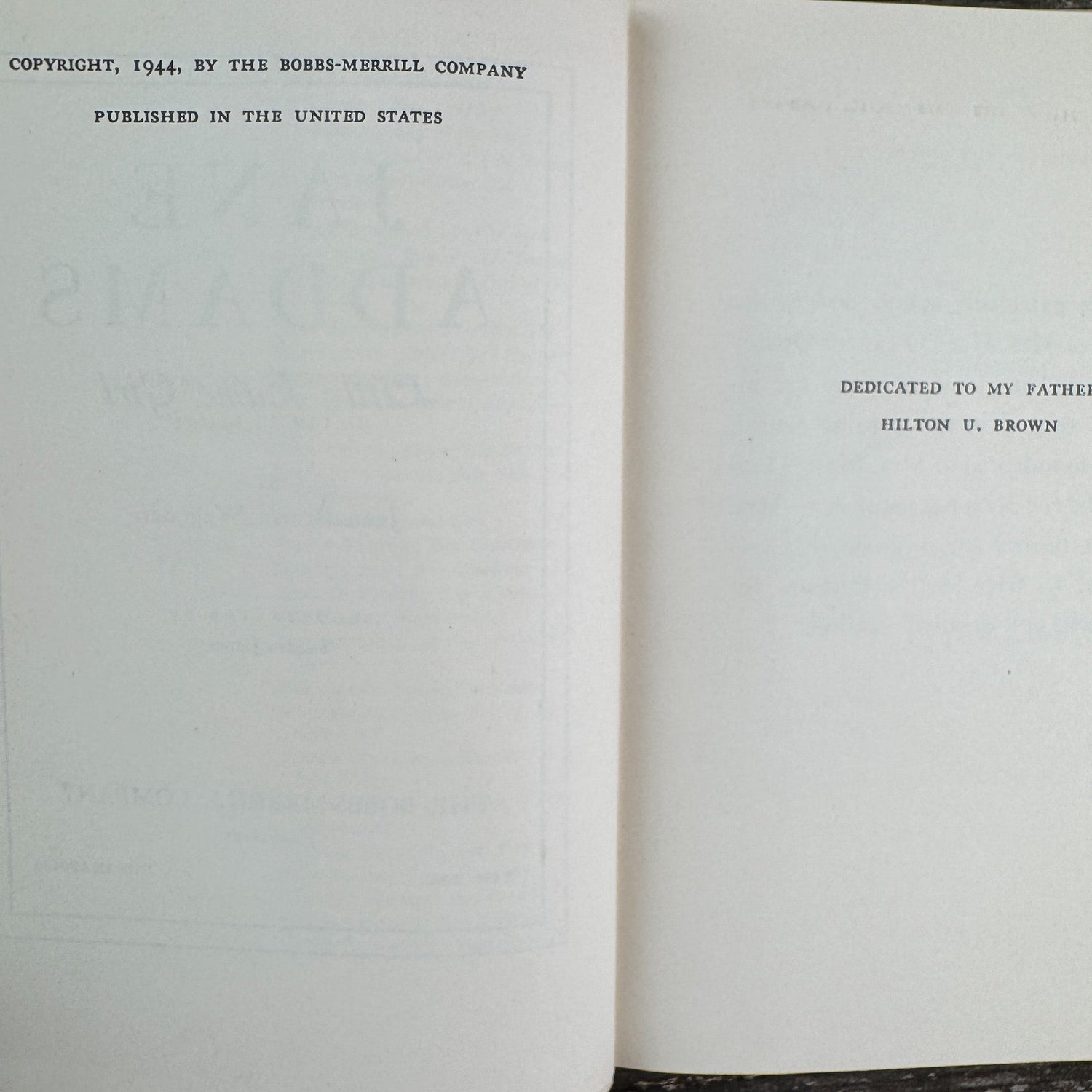 Jane Addams: Little Lame Girl, Childhood of Famous Americans, 1944, Hardcover - Pretty Old Books