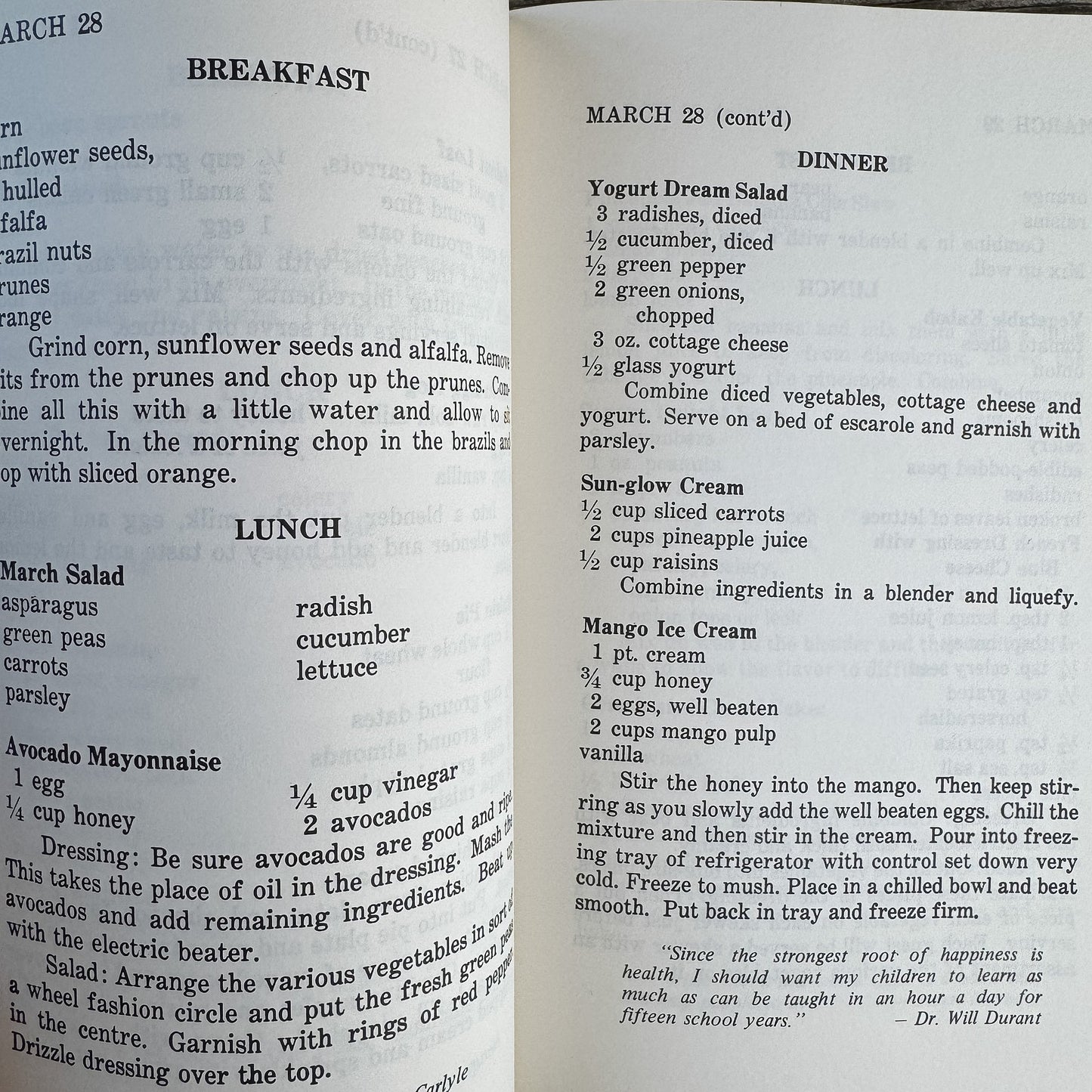 John H. Tobe's Health Giving Life Saving "No-Cook" Book, Raw Diet - Pretty Old Books