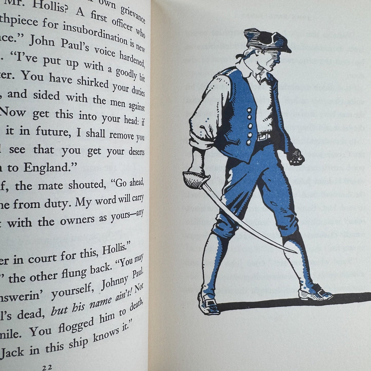 John Paul Jones: Fighting Sailor, Landmark Book, Armstrong Sperry, 1953 - Pretty Old Books