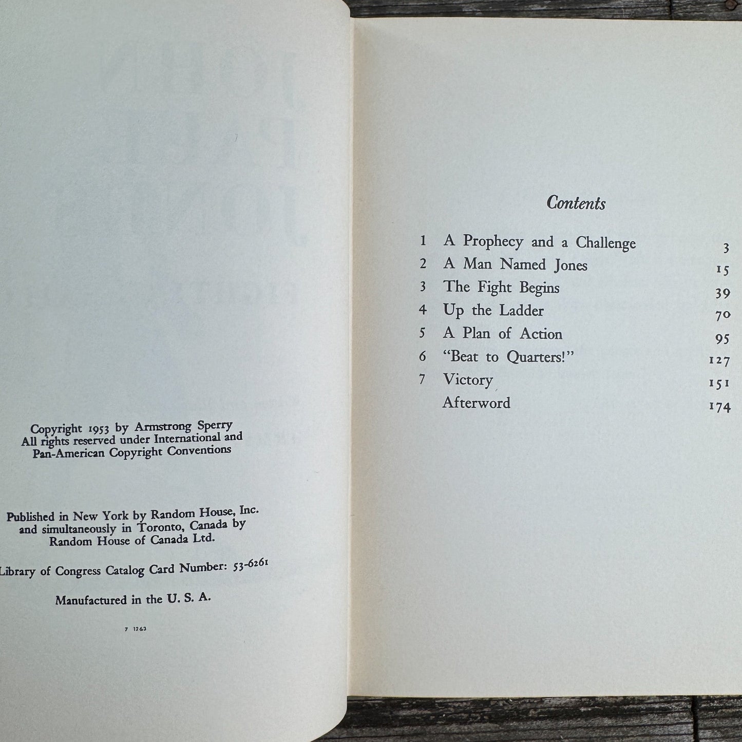 John Paul Jones: Fighting Sailor, Landmark Book, Armstrong Sperry, 1953 - Pretty Old Books