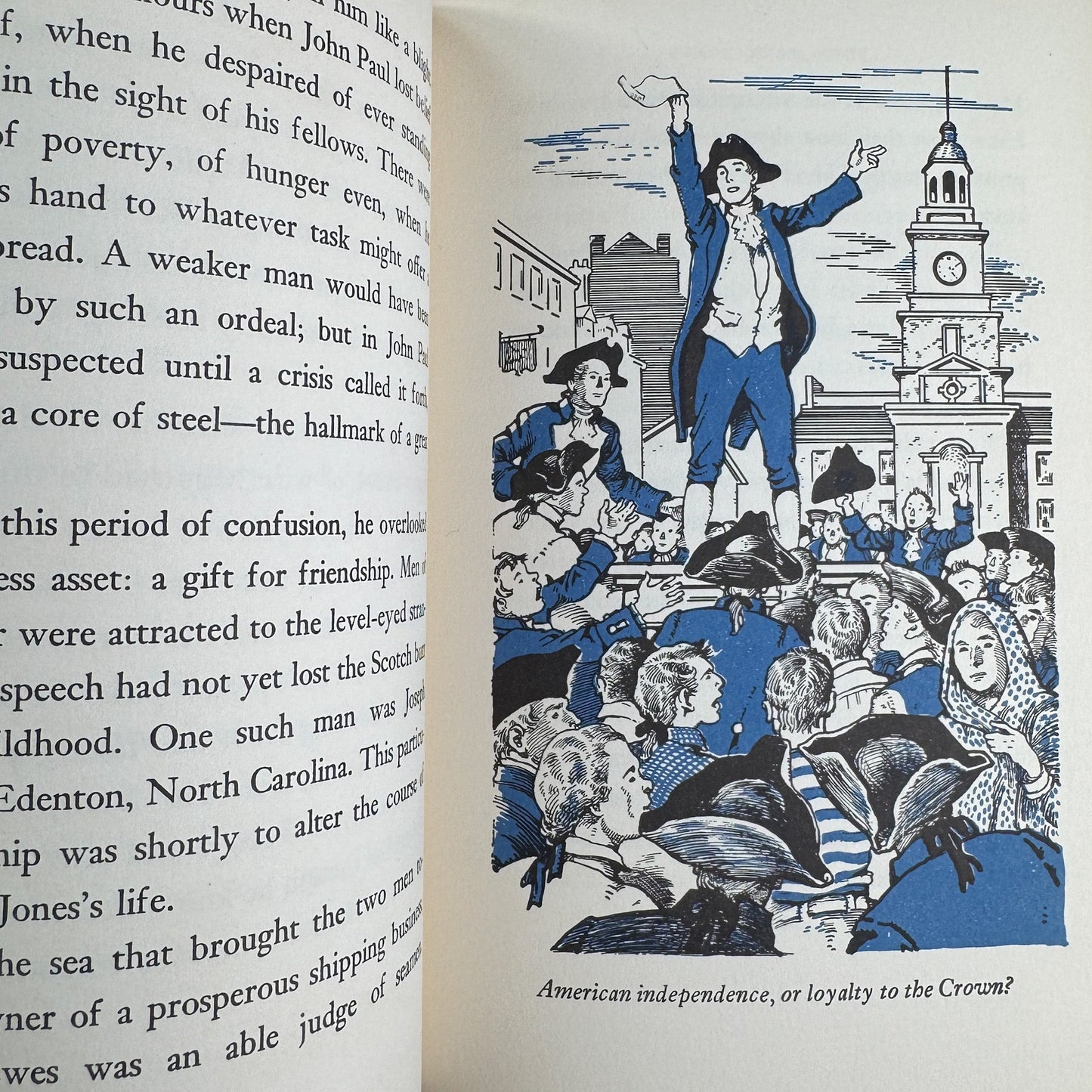 John Paul Jones: Fighting Sailor, Landmark Book, Armstrong Sperry, 1953 - Pretty Old Books