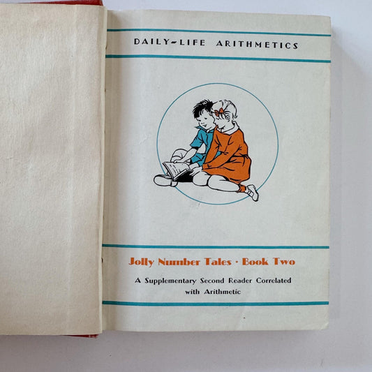 Jolly Number Tales Book Two, Daily Life Arithmetic, 1938 School Book - Pretty Old Books