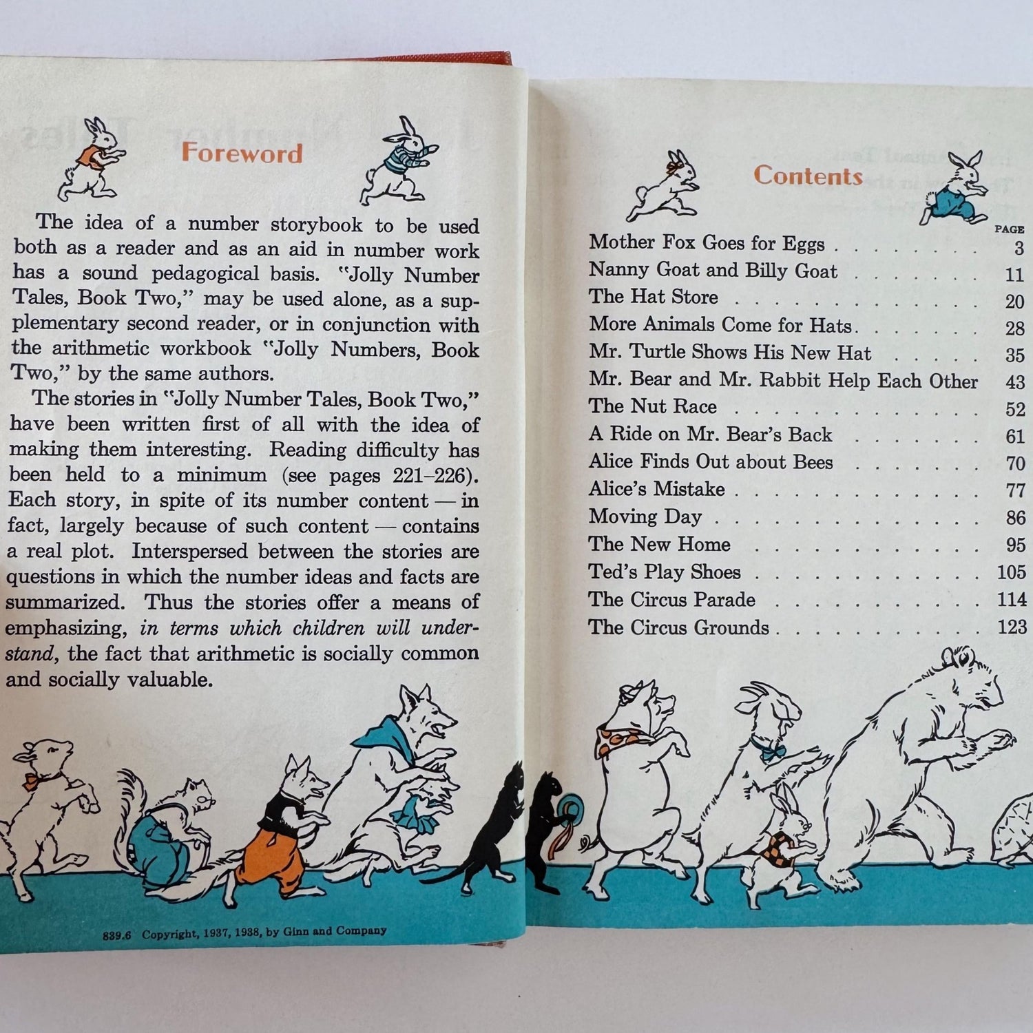 Jolly Number Tales Book Two, Daily Life Arithmetic, 1938 School Book - Pretty Old Books