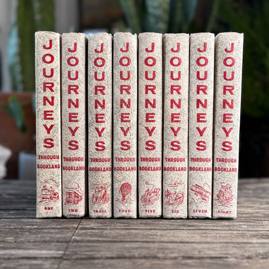 Journeys Through Bookland Complete Set of 8, 1959 - Pretty Old Books