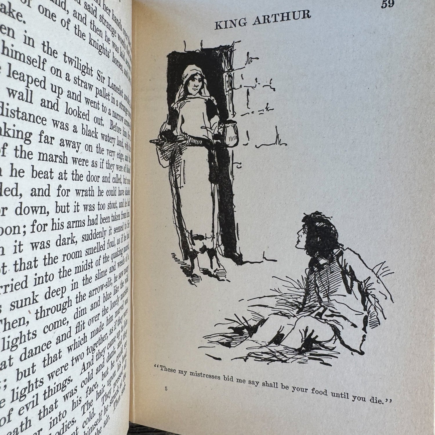 King Arthur for Boys by Henry Gilbert, illustrated by Frances Brundage - Pretty Old Books