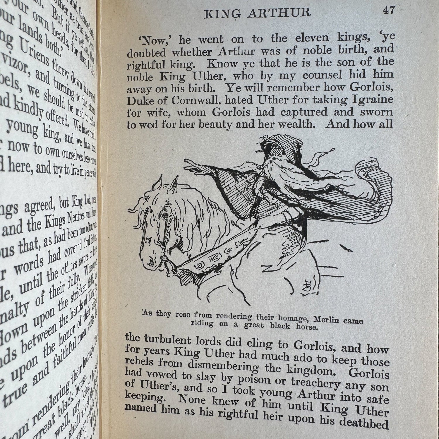 King Arthur for Boys by Henry Gilbert, illustrated by Frances Brundage - Pretty Old Books