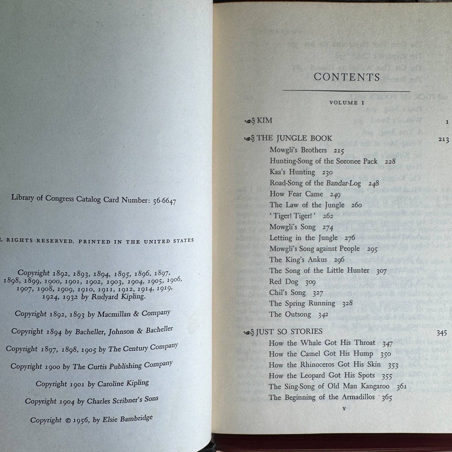 Kipling: A Selection of His Stories and Poems, Two Volume Set, 1956 - Pretty Old Books