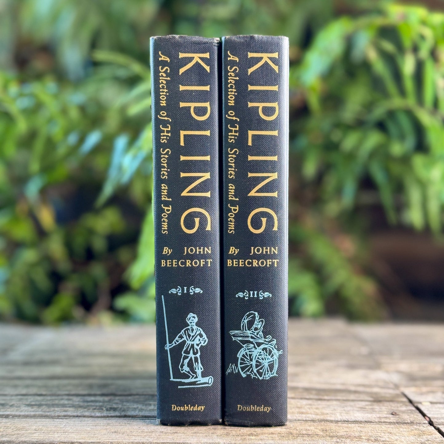Kipling: A Selection of His Stories and Poems, Two Volume Set, 1956 - Pretty Old Books