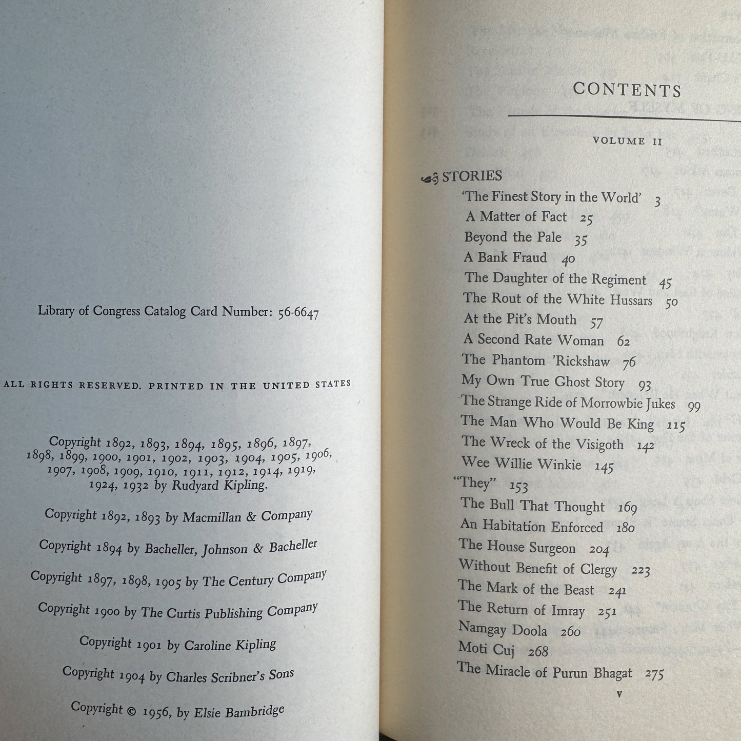 Kipling: A Selection of His Stories and Poems, Two Volume Set, 1956 - Pretty Old Books