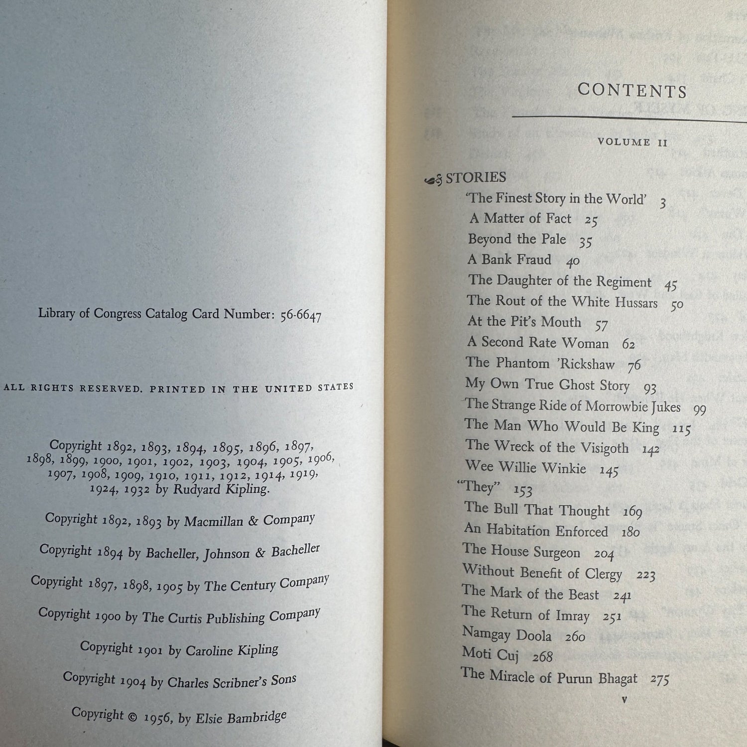 Kipling: A Selection of His Stories and Poems, Two Volume Set, 1956 - Pretty Old Books