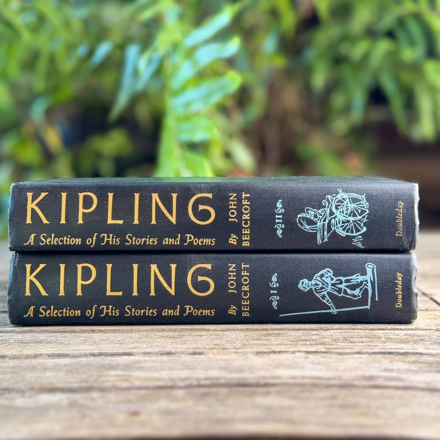 Kipling: A Selection of His Stories and Poems, Two Volume Set, 1956 - Pretty Old Books