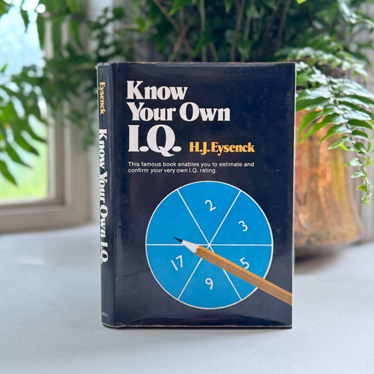 Know Your Own I.Q., 1962 IQ Testing Question Hardcover - Pretty Old Books