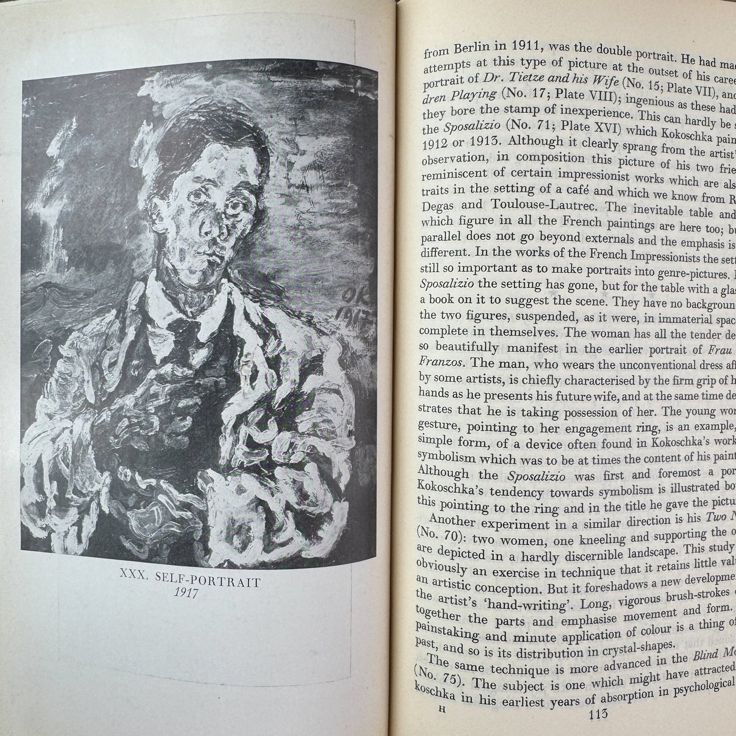 Kokoschka: Life and Work, Edith Hoffmann, 1947 - Pretty Old Books