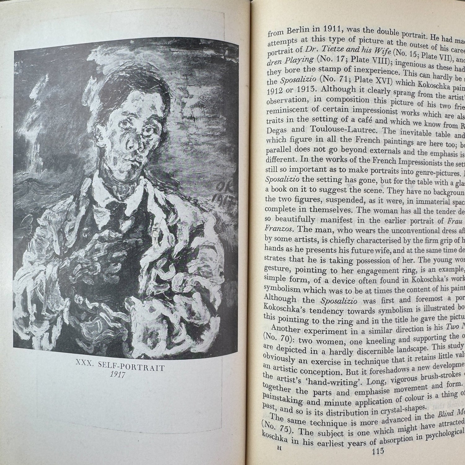 Kokoschka: Life and Work, Edith Hoffmann, 1947 - Pretty Old Books