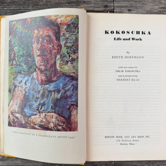 Kokoschka: Life and Work, Edith Hoffmann, 1947 - Pretty Old Books