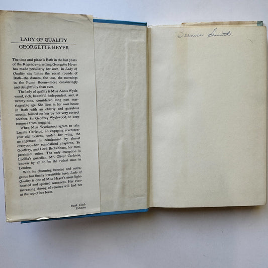 Lady of Quality, Georgette Heyer, 1972, Hardcover - Pretty Old Books