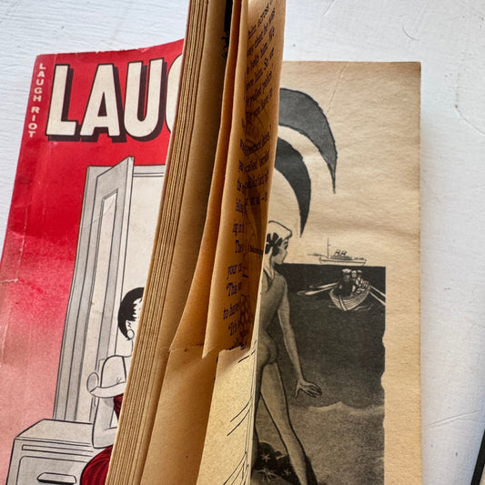 Laugh Riot: Pin - Up and Humor Men's Magazine, June 1962, Humor and Girlie Magazine - Pretty Old Books