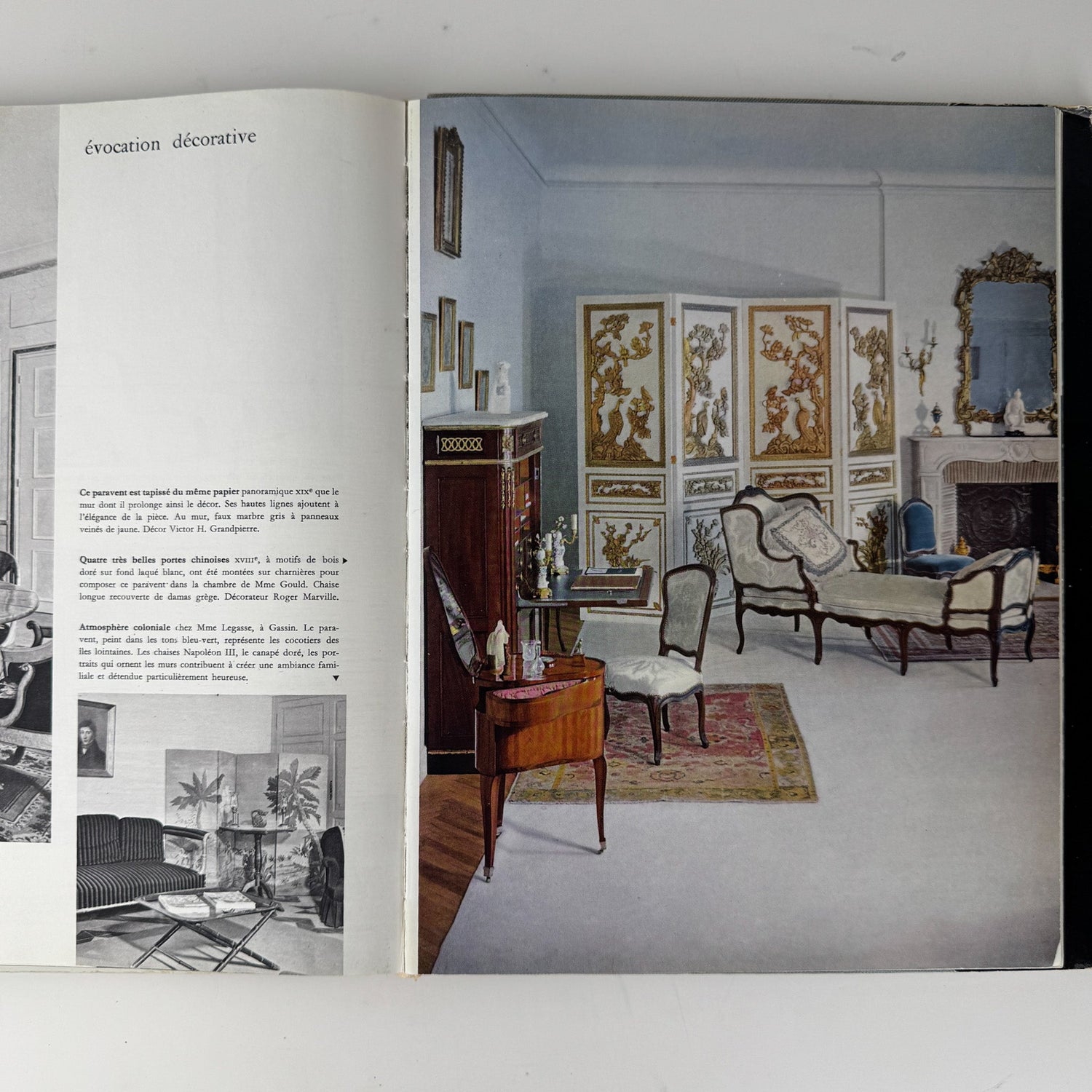 Les réussites de la décoration française 1950–1960, French Mid - Century Interior Design Coffee Table Book - Pretty Old Books