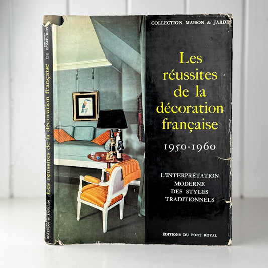 Les réussites de la décoration française 1950–1960, French Mid - Century Interior Design Coffee Table Book - Pretty Old Books