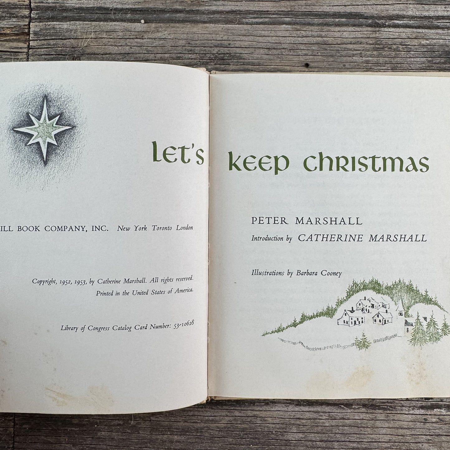 Let's Keep Christmas, Peter Marshall, 1953 - Pretty Old Books